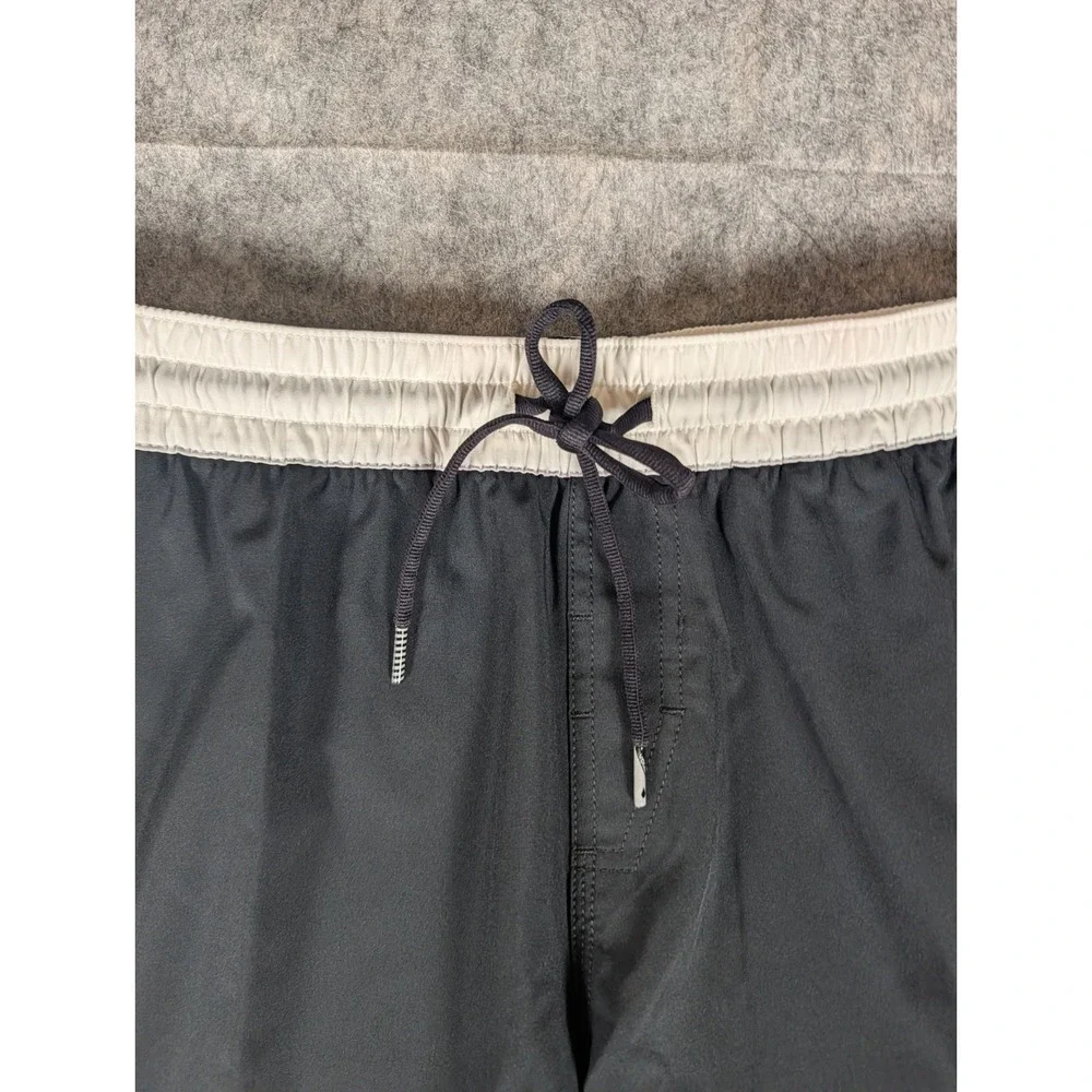 Volcom Stone Mens Black White Striped Graphic Board Shorts Swim Trunks New